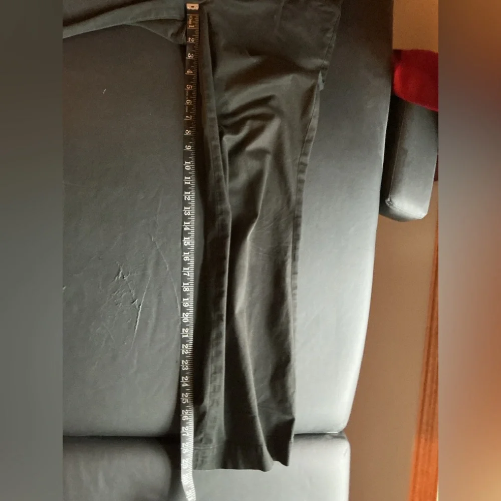GAP Black Curvy Fit Pants with Pinstripe Waistband Accent